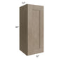 RTA Cobblestone Grey 12" x 30" Wall Cabinet with 1 Decorative End Panel and 2 Skins