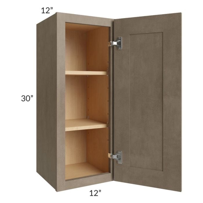 RTA Cobblestone Grey 12" x 30" Wall Cabinet with 2 Skins