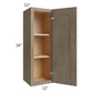RTA Cobblestone Grey 12" x 36" Wall Cabinet with 1 Decorative End Panel and 2 Skins