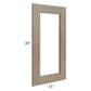 RTA Cobblestone Grey 15" x 30" Glass Door