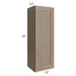 RTA Cobblestone Grey 15" x 42" Wall Cabinet with 1 Decorative End Panel