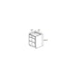 RTA Cobblestone Grey 18" 3-Drawer Base Cabinet with 2 Decorative End Panels