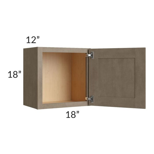 RTA Cobblestone Grey 18" x 18" Wall Cabinet with 1 Skin
