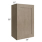 RTA Cobblestone Grey 18" x 30" Wall Cabinet with 1 Decorative End Panel and 1 Skin