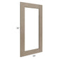 RTA Cobblestone Grey 18" x 36" Glass Door