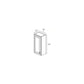 RTA Cobblestone Grey 18" x 36" Wall Cabinet with 2 Decorative End Panels and 1 Skin