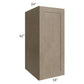 RTA Cobblestone Grey 18" x 42" x 24" Split Pantry Wall Cabinet