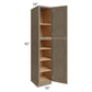RTA Cobblestone Grey 18" x 90" Utility Cabinet with 2 Decorative End Panels and 2 Roll Out Trays