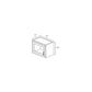 RTA Cobblestone Grey 21" x 12" Decorative Wall Cabinet with Plain Glass and 1 Skin