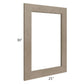 RTA Cobblestone Grey 21" x 30" Glass Door