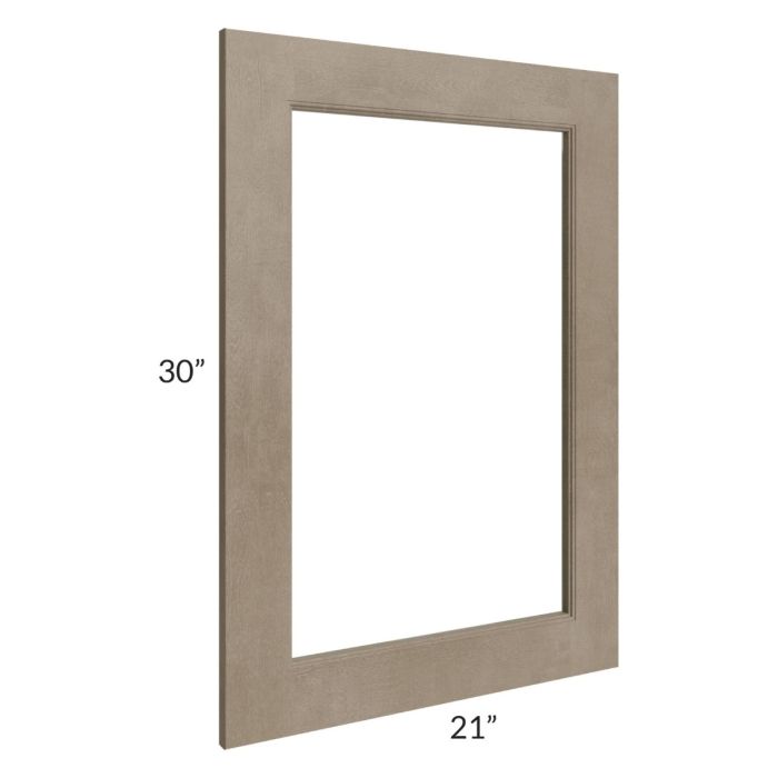 RTA Cobblestone Grey 21" x 30" Glass Door