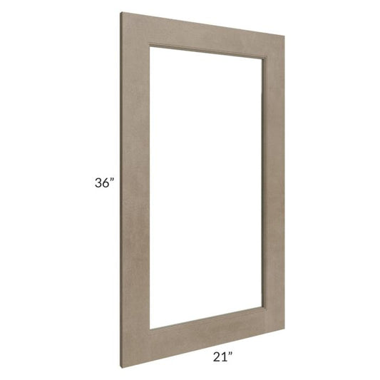 RTA Cobblestone Grey 21" x 36" Glass Door