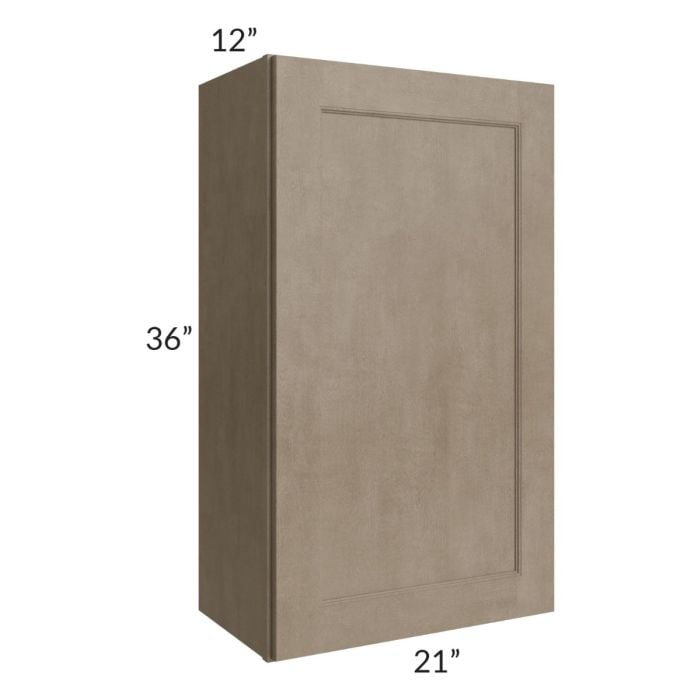 RTA Cobblestone Grey 21" x 36" Wall Cabinet with 1 Skin