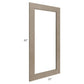 RTA Cobblestone Grey 21" x 42" Glass Door