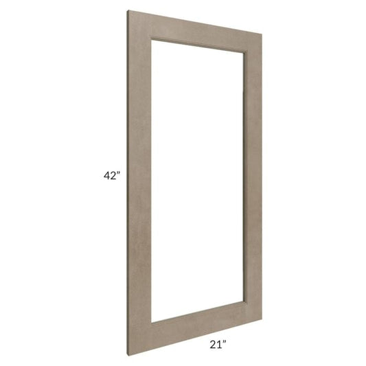 RTA Cobblestone Grey 21" x 42" Glass Door