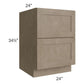 RTA Cobblestone Grey 24" 2-Drawer Base Cabinet with 2 Skins