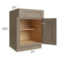 RTA Cobblestone Grey 24" Base Cabinet