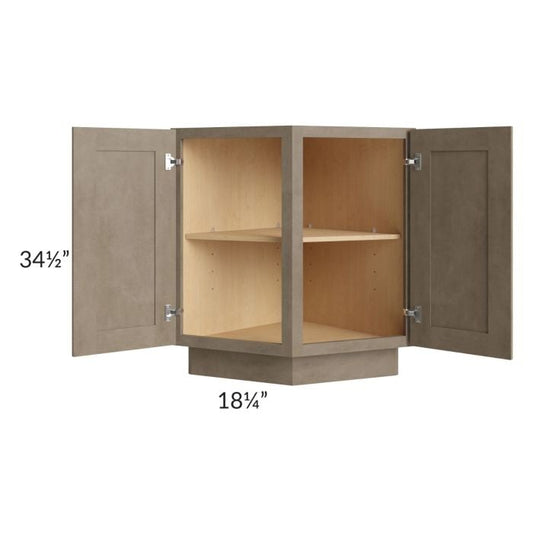 RTA Cobblestone Grey 24" Base End Angle Cabinet