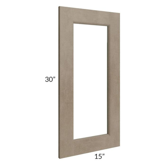 RTA Cobblestone Grey 24" x 30" Corner Glass Door