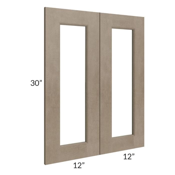 RTA Cobblestone Grey 24" x 30" Glass Door