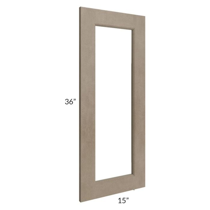 RTA Cobblestone Grey 24" x 36" Corner Glass Door