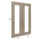 RTA Cobblestone Grey 24" x 36" Glass Door
