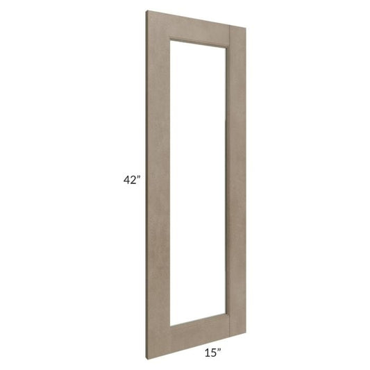 RTA Cobblestone Grey 24" x 42" Corner Glass Door