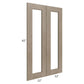 RTA Cobblestone Grey 24" x 42" Glass Door
