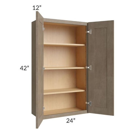 RTA Cobblestone Grey 24" x 42" Wall Cabinet