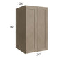 RTA Cobblestone Grey 24" x 42" x 24" Split Pantry Wall Cabinet