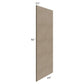 RTA Cobblestone Grey 24" x 96" Refrigerator End Panel