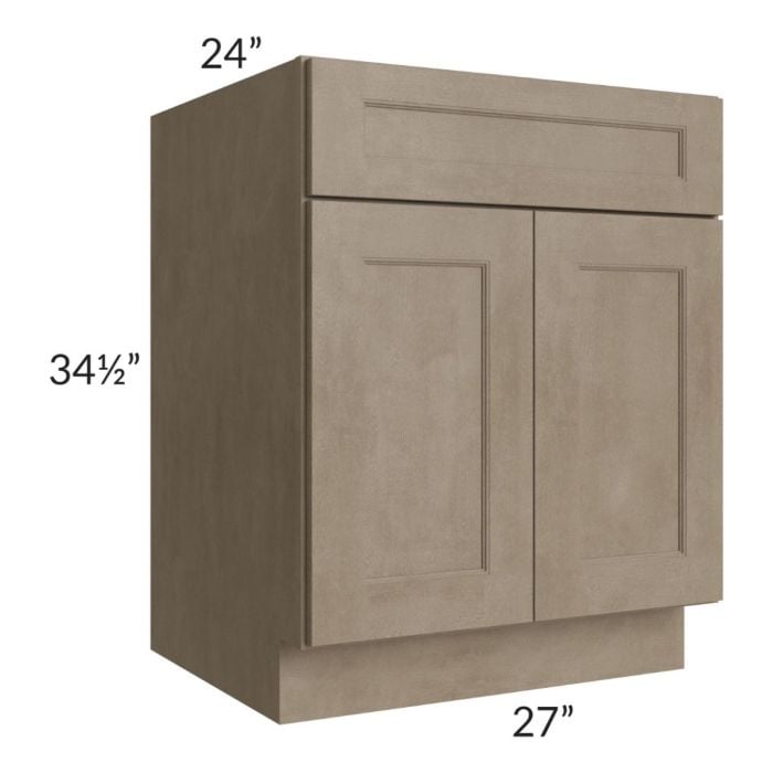 RTA Cobblestone Grey 27" Base Cabinet with 2 Skins