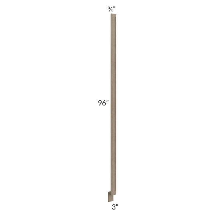 RTA Cobblestone Grey 3" x 96" Fluted Tall Base Filler