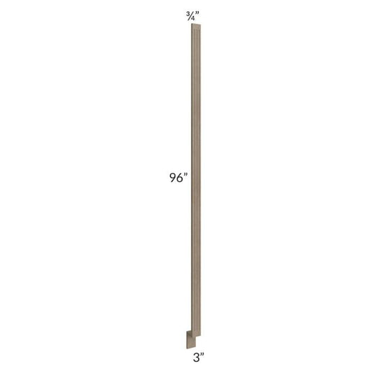 RTA Cobblestone Grey 3" x 96" Fluted Tall Base Filler