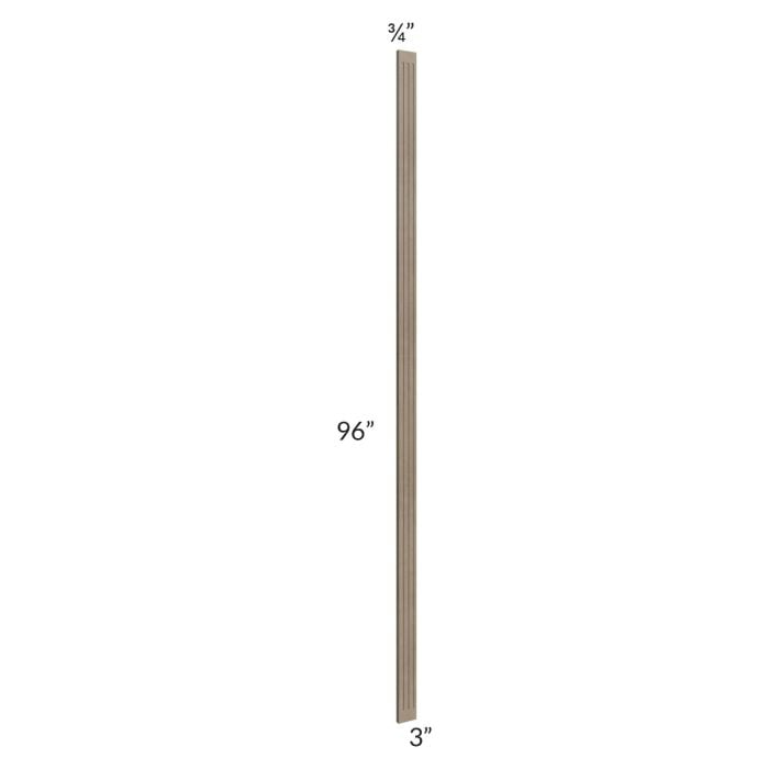 RTA Cobblestone Grey 3" x 96" Fluted Wall Filler