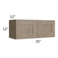 RTA Cobblestone Grey 30" x 12" Wall Cabinet with 1 Skin