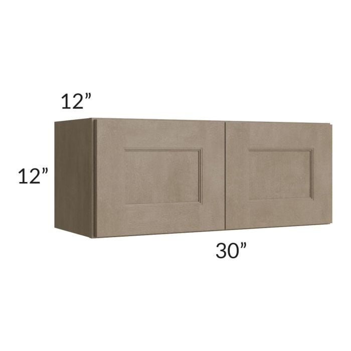RTA Cobblestone Grey 30" x 12" Wall Cabinet with 1 Skin