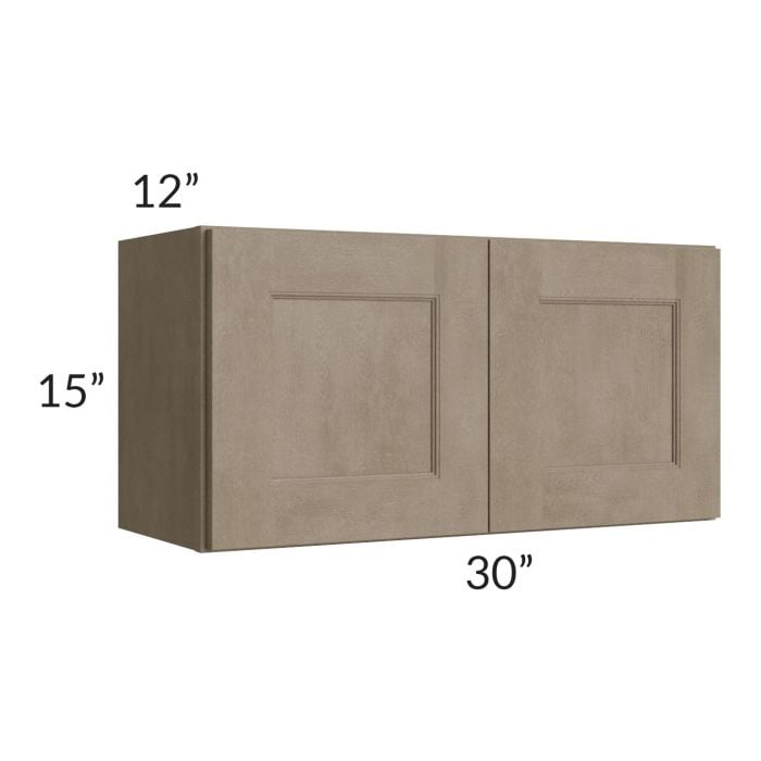 RTA Cobblestone Grey 30" x 15" Wall Cabinet