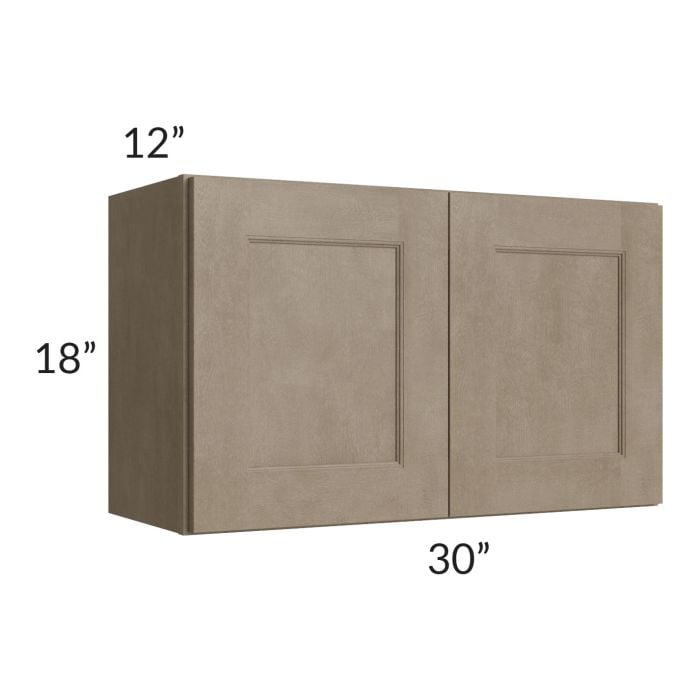 RTA Cobblestone Grey 30" x 18" Wall Cabinet