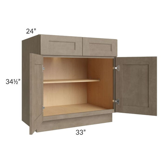 RTA Cobblestone Grey 33" Base Cabinet