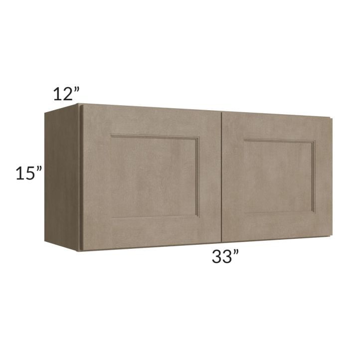 RTA Cobblestone Grey 33" x 15" Wall Cabinet