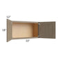 RTA Cobblestone Grey 33" x 18" Wall Cabinet