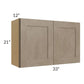 RTA Cobblestone Grey 33" x 21" Wall Cabinet
