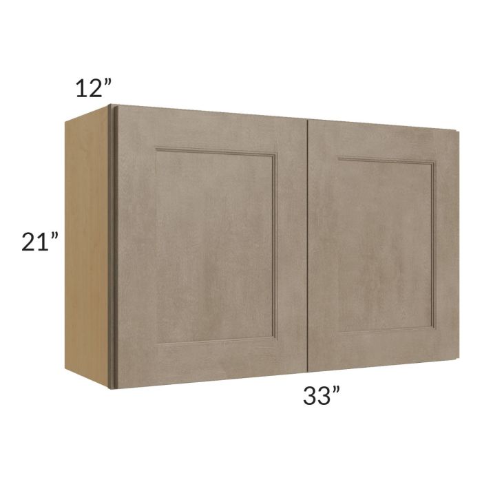 RTA Cobblestone Grey 33" x 21" Wall Cabinet