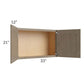 RTA Cobblestone Grey 33" x 21" Wall Cabinet with 2 Skins