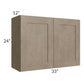 RTA Cobblestone Grey 33" x 24" Wall Cabinet with 2 Skins