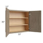 RTA Cobblestone Grey 33" x 30" Wall Cabinet with 1 Skin