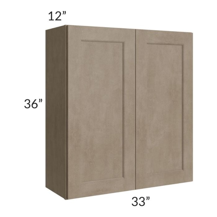 RTA Cobblestone Grey 33" x 36" Wall Cabinet