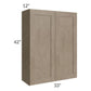 RTA Cobblestone Grey 33" x 42" Wall Cabinet with 1 Skin