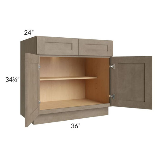 RTA Cobblestone Grey 36" Base Cabinet